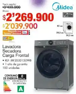 Metro Midea lavadora secadora carga frontal oferta