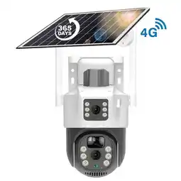 Falabella Cámara De Seguridad PTZ Panel Solar Sim 4G Doble Lente 6mpx TP15 oferta