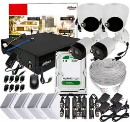 Falabella KIT CAMARAS DE SEGURIDAD 1080P DVR 8 CH + CAMARAS AUDIO CCTV + DISCO 1 TB oferta