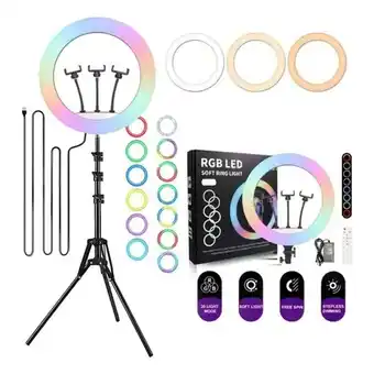 Falabella Aro De Luz 45 Cm Rgb Led Con Trípode Profesional 2 Mts oferta