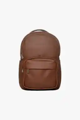 Falabella Mochila M30 de Cuero Vegano Café oferta