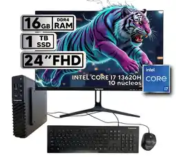 Falabella Computador de Mesa Core i7 13620H 16GB SSD 1TB Monitor 24” 120Hz oferta