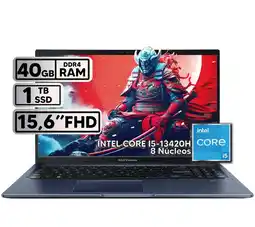 Falabella PORTÁTIL VIVOBOOK 15 INTEL CORE I5-13420H 40GB RAM 1TB SSD 15,6 FHD QUIET BLUE oferta