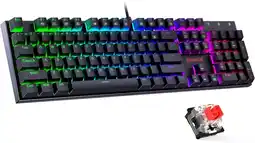 Falabella Teclado Gamer K565 Rudra RGB Switch Rojos Marco Aluminio oferta