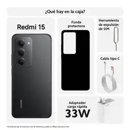 Falabella Redmi 15 Black 6GB 128GB - Batería 7000mAh + Pantalla 6.9 oferta