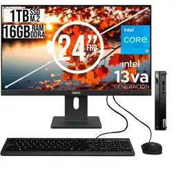 Falabella COMPUTADOR TINY INTEL CORE I5-13420H SSD 1TB RAM 16GB 24 FHD E24-30 oferta