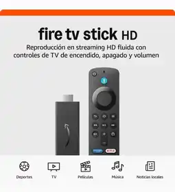 Falabella Fire TV Stick HD Dispositivo de Streaming TV gratis y en vivo oferta