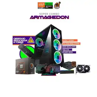 Falabella Torre Gamer Ryzen 7 8700F / RAM 48GB / SSD 1TB / Board B650 / RTX 5060 8GB oferta