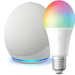 Falabella Alexa Parlante Echo Dot 5ª Blanco + Bombillo Smart LED 9w oferta