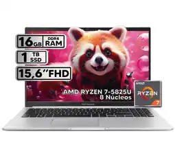 Falabella PORTÁTIL RYZEN 7 16GB RAM 1TB SSD 15 FHD COOL SILVER oferta