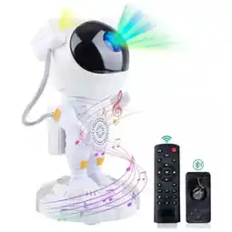 Falabella Parlante y Proyector de Galaxias Rgb Led Astronauta oferta