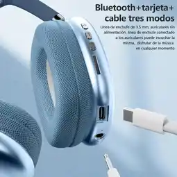Falabella Auriculares Inalámbricos Diadema Bluetooth Con Micrófono Color Azul oferta