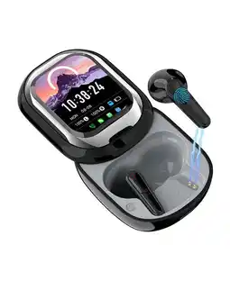 Falabella Audífonos Inteligentes Bluetooth 5.4 con Pantalla Táctil oferta