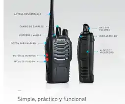 Falabella Kit X 2 Handy Baofeng Radio Walkie Talkie Bf888s 16ch Uhf oferta