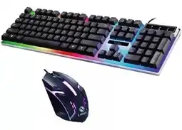 Falabella Combo Teclado Y Mouse Alámbrico Usb Retroiluminado Rgb oferta