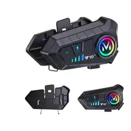 Falabella INTERCOMUNICADOR Y10 X2 UNIDADES Y10 Bluetooth Para Casco De Motocicleta oferta