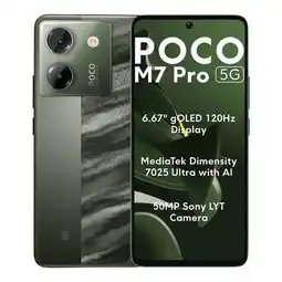 Falabella Celular POCO M7 PRO 5G 512GB 12GB RAM Verde oferta