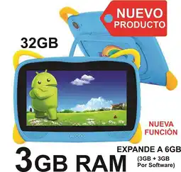 Falabella Tablet Niños 3GB RAM Android 13 32GB Wifi Azul Claro oferta