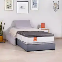 Alkomprar Colchón ROMANCE RELAX Semidoble Power Crux Aniversario 120 x 190 x 30 cm + 1 Almohada Soft oferta