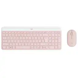 Falabella Combo Teclado y Mouse Inalámbrico MK470 Rosa Español oferta