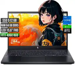 Falabella NITRO INTEL CORE I7-13620H RTX 4060 8GB SSD 512GB RAM 64GB LED 15,6 FULL HD 144Hz oferta