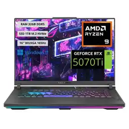 Falabella Portatil Gamer Rog Strix AMD Ryzen 9-8940HX RAM 32GB SSD 1TB RTX 5070Ti 12GB oferta