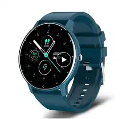 Falabella Smartwatch Genérica Zl02 Caja Blanca Malla Azul De Silicona oferta