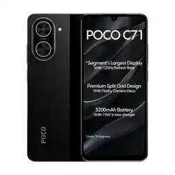 Falabella Celular POCO C71 64GB 3GB RAM Ampliable a 6GB Negro oferta