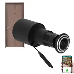 Falabella Camara De Seguridad Para Puerta Ojo De Pez Alexa App V380 oferta