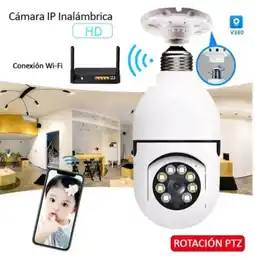 Falabella Cámara Bombillo De Seguridad 360° Giratoria Visión Nocturna oferta