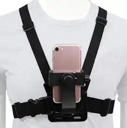 Falabella Arnes pecho para celular o camara negroPortacelular pecho oferta