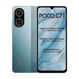 Falabella Celular POCO C71 64GB 3GB RAM Ampliable a 6GB Azul oferta