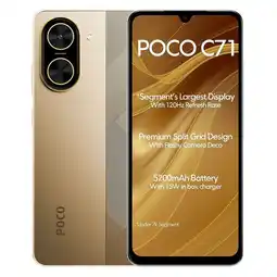 Falabella Celular POCO C71 64GB 3GB RAM Ampliable a 6GB Dorado oferta