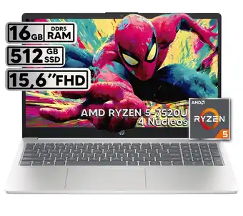 Falabella PORTÁTIL RYZEN 5 7820U 16GB RAM 512GB SSD 15.6 HD LED oferta