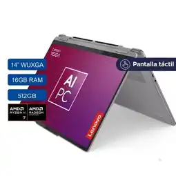 Falabella Portátil 2 en 1 14AHP9 Ryzen7-8845HS 16GB 512GB SSD Gris 14″ Touch + Lápiz + Huella oferta