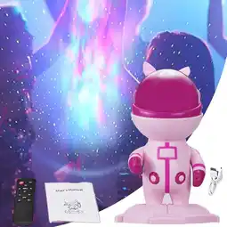 Falabella Proyector Astronauta Lampara De Mesa Noche Rosa oferta