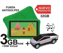 Falabella Tablet Niños 3GB RAM Android 13 32GB Wifi VERDE + PARLANTE CYBERTRUCK oferta