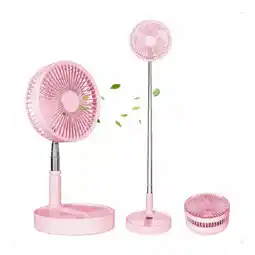 Falabella Aire acondicionado ventilador recargable plegable hogar rosa oferta