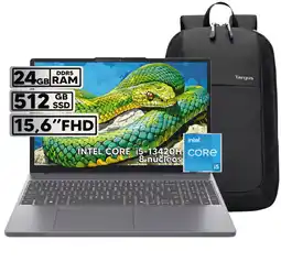 Falabella PORTÁTIL INTEL CORE I5-13420H 24GB RAM 512GB SSD 153 FHD WUXGA + BOLSO TARGUS oferta