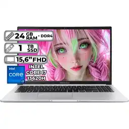 Falabella PORTÁTIL INTEL CORE I7-13620H 24GB RAM 1TB SSD 156 FHD COOL SILVER oferta