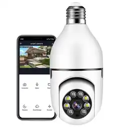 Falabella Cámara De Seguridad Wifi Bombillo Robotica Panoramica IP 360° oferta