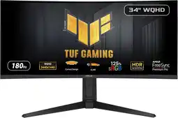 Falabella Monitor Gamer Curvo 34 Tuf Ultra Wide 180hz Wqhd Negro oferta