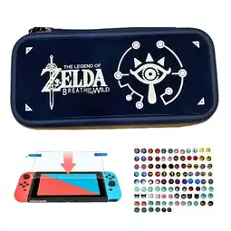Falabella Estuche Edicion Zelda Botw + Vidrio + 2 Grips Para Nintendo Switch oferta