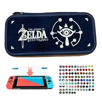 Falabella Estuche Edicion Zelda Botw + Vidrio + 2 Grips Para Nintendo Switch oferta
