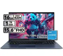 Falabella PORTÁTIL VIVOBOOK 15 INTEL CORE I5-13420H 16GB RAM 1TB SSD 15,6 FHD QUIET BLUE oferta
