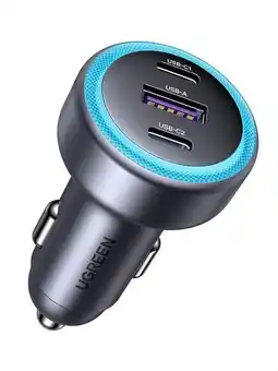 Falabella Cargador Carro 30W PUERTOS 2 USB-C + 1 USB-A Carga Rápida QC/PD 3.0 oferta