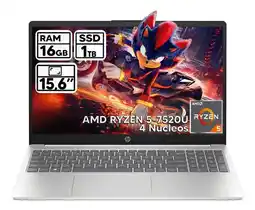 Falabella PORTÁTIL RYZEN 5 7820U 16GB RAM 1TB SSD 15.6 HD LED oferta