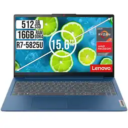 Falabella PORTATIL SLIM 3 AMD RYZEN 7-5825U SSD 512GB RAM 16GB 15,6 FHD oferta