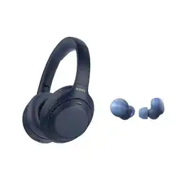 Falabella Combo Audífonos Noise Cancelling 1000XM4 + Linkbuds S Azul oferta