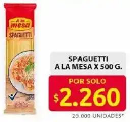 Ara A la mesa spaguetti oferta